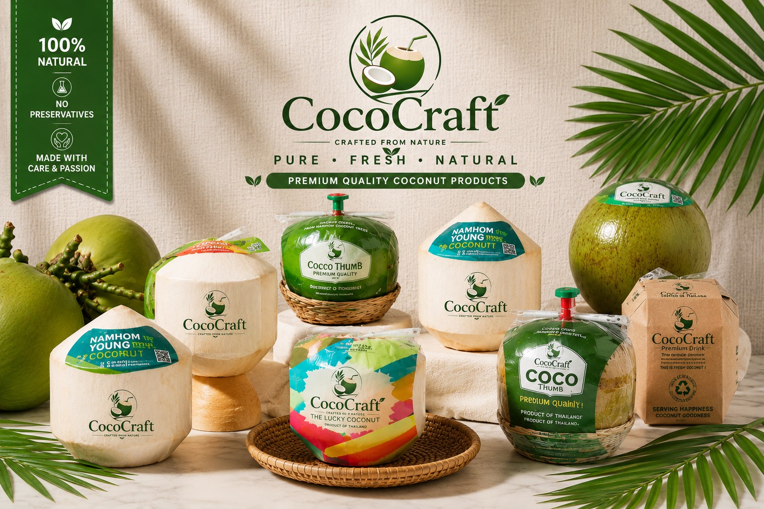 Processed Green Coconut